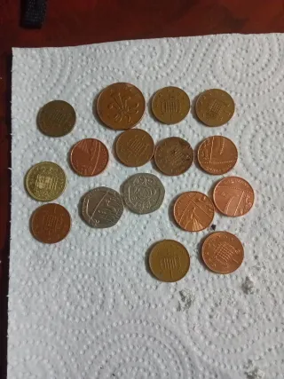 Lote de monedas variadas