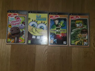 Lote 4 Juegos PSP: LittleBigPlanet, Bob Esponja, B