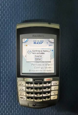 BlackBerry 7100g Plata