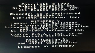 Wizardry V Super Nintendo NTSC USA Original