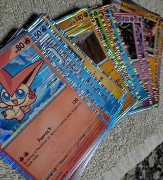 Pack 20 Cartas Pokémon Holográficas
