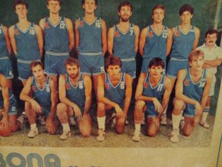 TARJETA POSTAL CIBONA DRAZEN PETROVIC 85-86 SIGNED