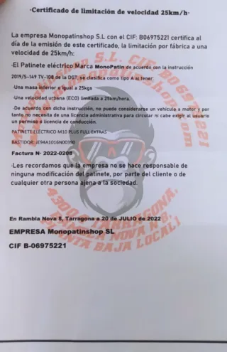 Patinete Eléctrico 36V Todo Terreno