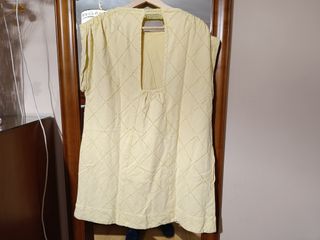 Blusa-vestido amarillo Free People Talla M