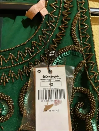 Vestido de fiesta verde El Corte Inglés