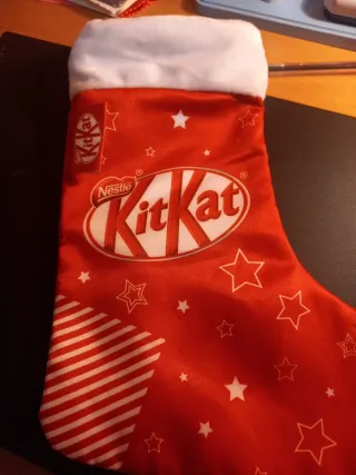 Calza Befana Kit Kat Vuota Rossa Stelle