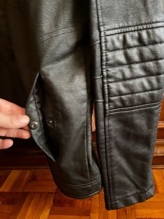 Chaqueta Biker Zara Negra XL