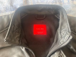 Chaqueta Biker Zara Negra XL