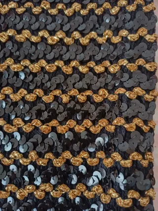 Top palabra de honor Tintoretto dorado y negro