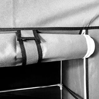 Armario Vestidor con Ruedas 170x125x45 Gris NUEVO