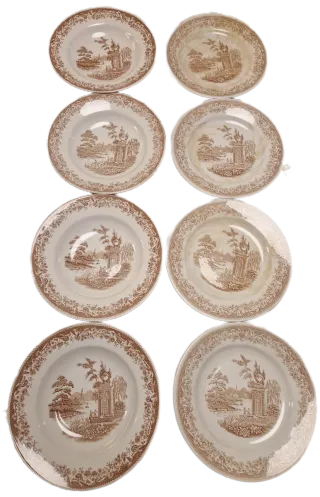 Vajilla Royal China Vigo 8 Platos Vintage