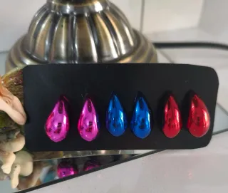 3 pares pendientes forma gota.