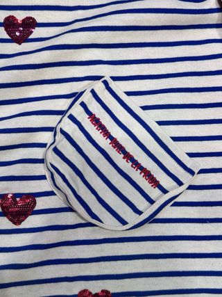 Camiseta Agatha Ruiz de la Prada rayas y corazones