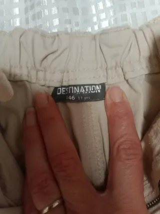 Pantaloni cargo bambina beige Taglia 11 anni