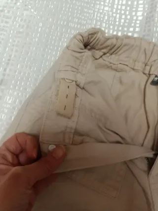 Pantaloni cargo bambina beige Taglia 11 anni