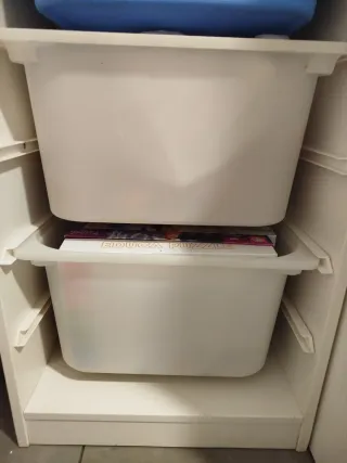 Módulo Estantería con 4 Cajas Plástico