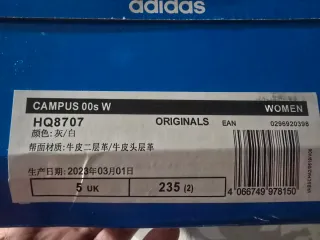 Adidas Campus Talla 38.