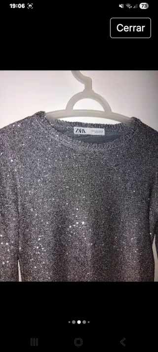 Top lentejuelas Zara Limited Edition