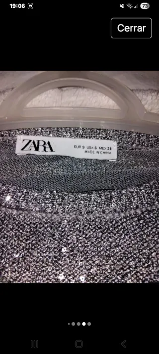 Top lentejuelas Zara Limited Edition