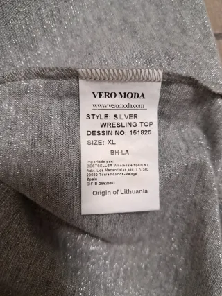 Camiseta sin mangas Vero Moda gris Talla 40/42