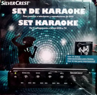 Silvercrest Karaoke con 2 Micrófonos