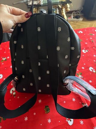 Mochila Tommy Hilfiger Negra Logo TH