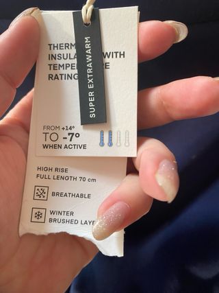 Leggings térmicos azules