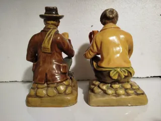 Figuras pareja abuelos viejos vintage