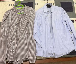 Camisas Talla L (Azul y Multicolor)