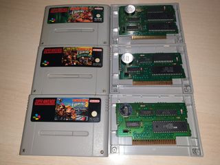 Pack 3 Juegos Donkey Kong Super Nintendo
