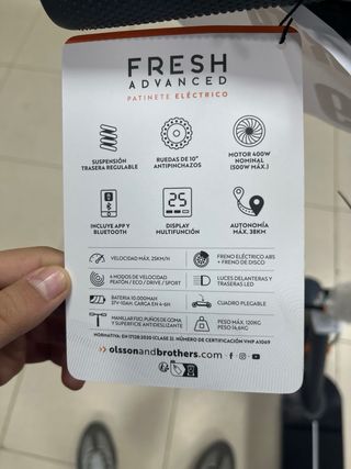 Patinete Eléctrico Oferta 199€  Autonomia 38km