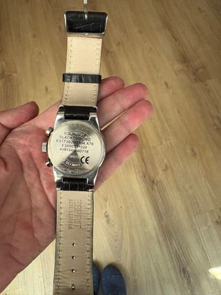 Reloj Esprit Chrono Negro Nuevo con Caja
