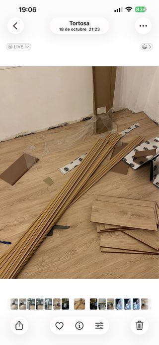 Instalación de parquet/suelo laminado