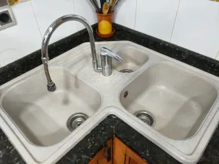 Pila de cocina esquinera