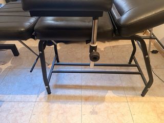 Sillón / Camilla Tatuaje Regulable Negro