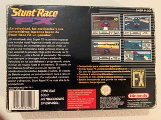 Stunt Race FX Super Nintendo SNES PAL España