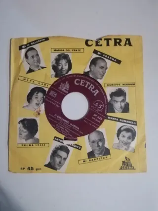 2 Vinili 45 giri Dischi Odeon e Cetra