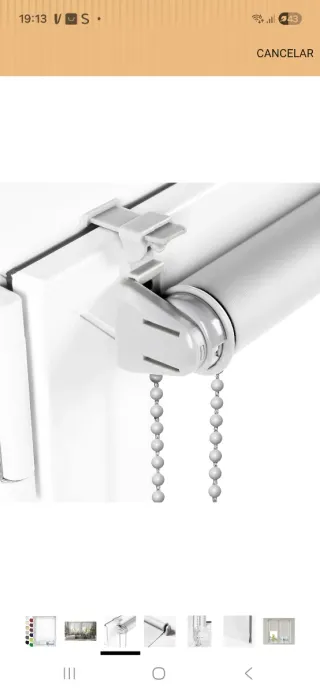 Cortina de tela para ventana 50 × 130