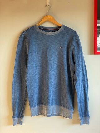 Jersey Tommy Hilfiger Lavado Azul Talla S