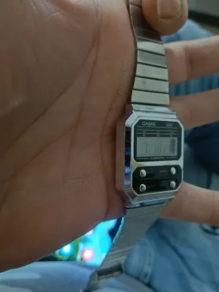 Orologio Casio A100WE Argento