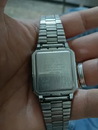 Orologio Casio A100WE Argento