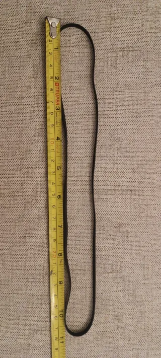 Correa de goma para tocadiscos - Negra