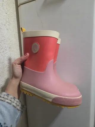 Botas de agua rosas y coral