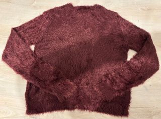 Maglione peloso Pull&Bear rosso mattone taglia S