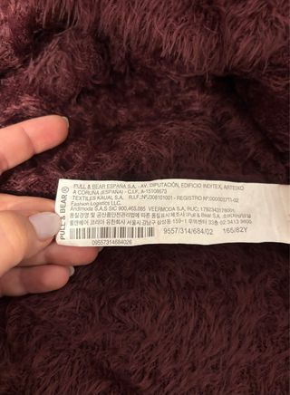 Maglione peloso Pull&Bear rosso mattone taglia S