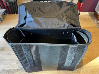 Bolsa doble para bicicleta Btwin negra