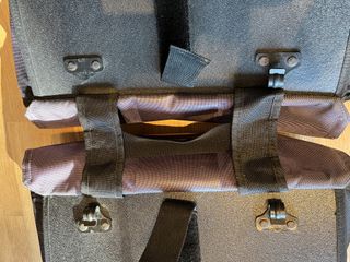 Bolsa doble para bicicleta Btwin negra