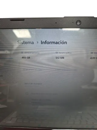 Portátil HP Pentium 8GB RAM 500GB HD Plata/Rojo