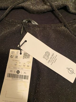 Vestido largo negro de fiesta talla M