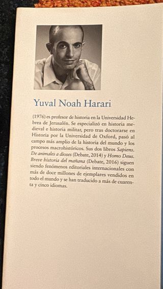 21 lecciones para el siglo XXI.Homo Deus/ Sapiens.